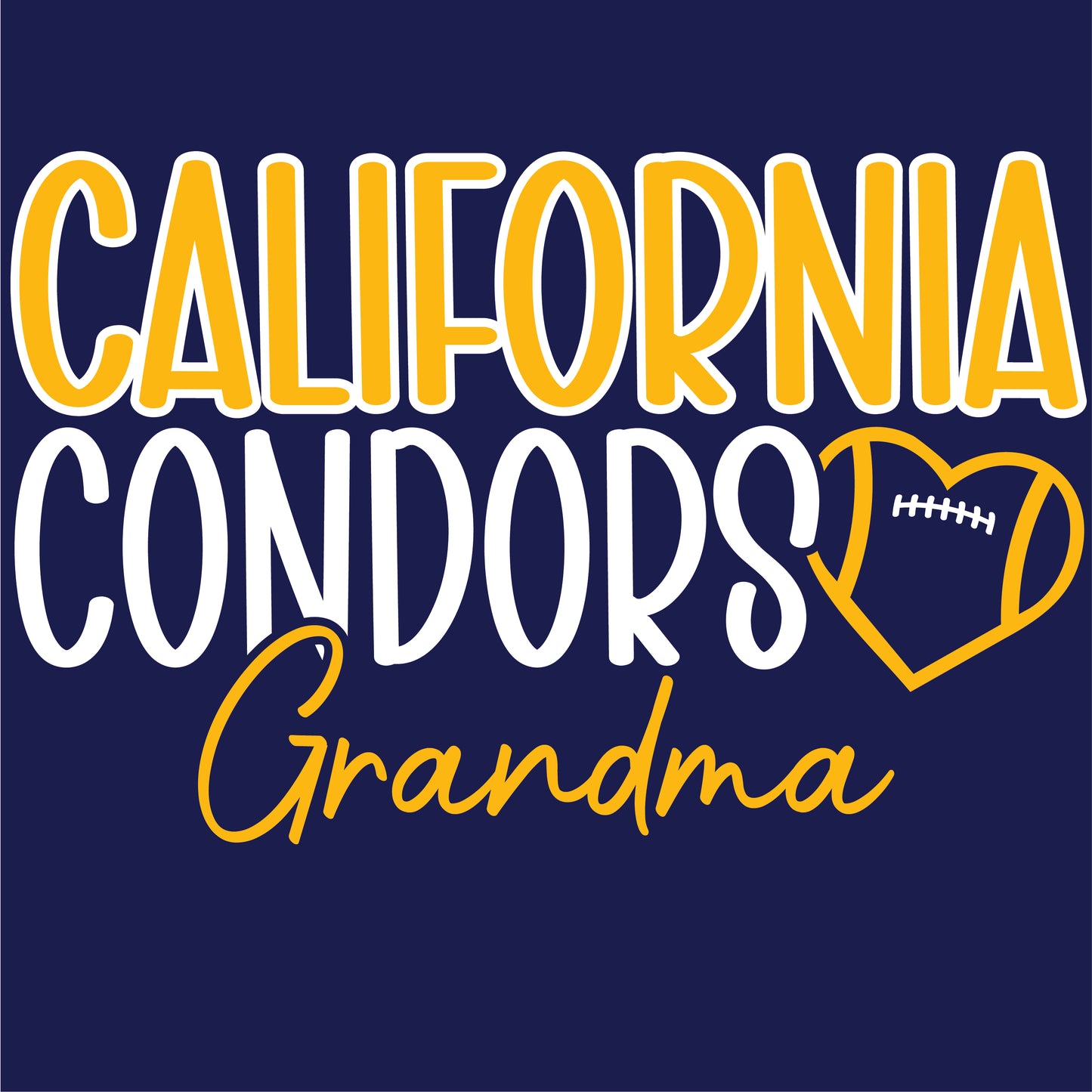 Cal Football Custom D1 | Ladies Ringspun Tee