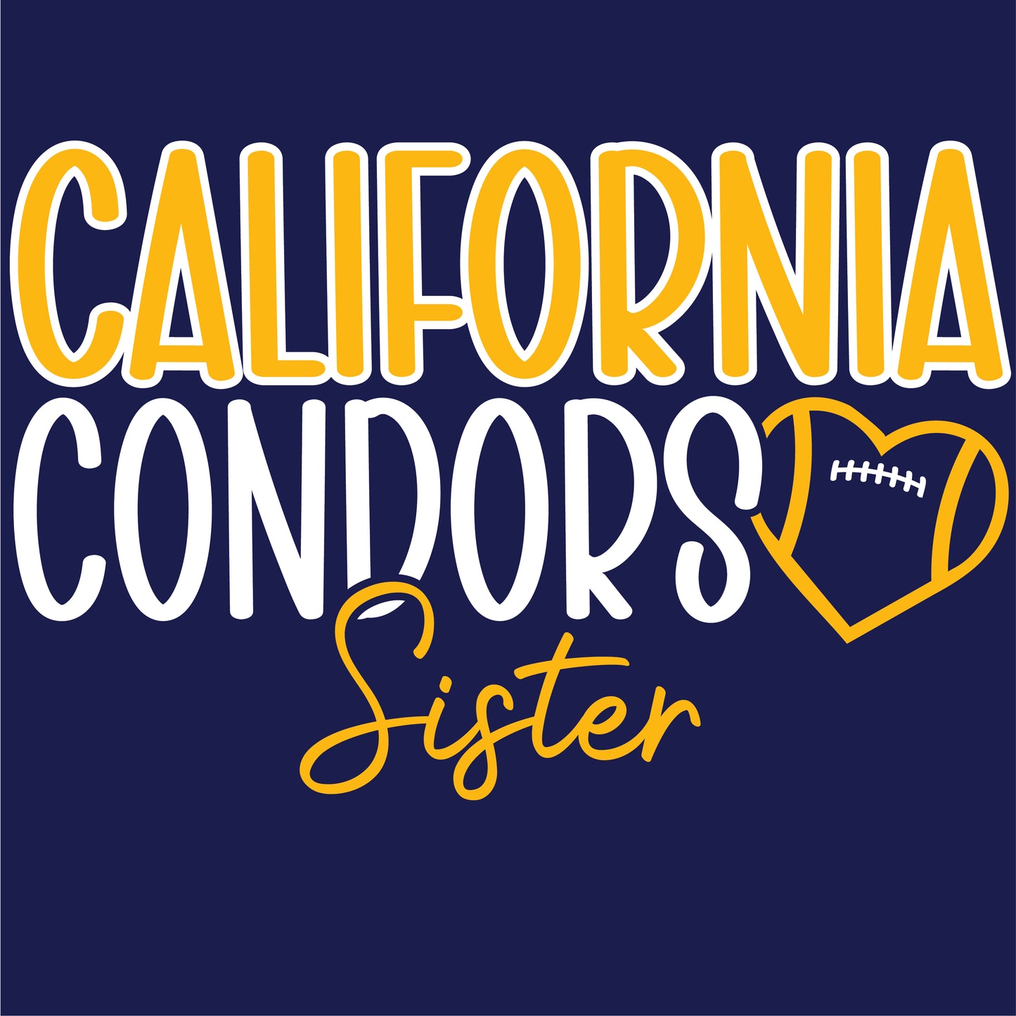 Cal Football Custom D1 | Ladies Ringspun Tee