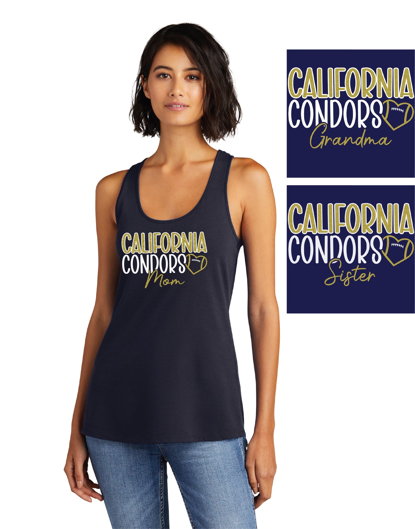 Cal Football Custom D1 | Ladies Tank