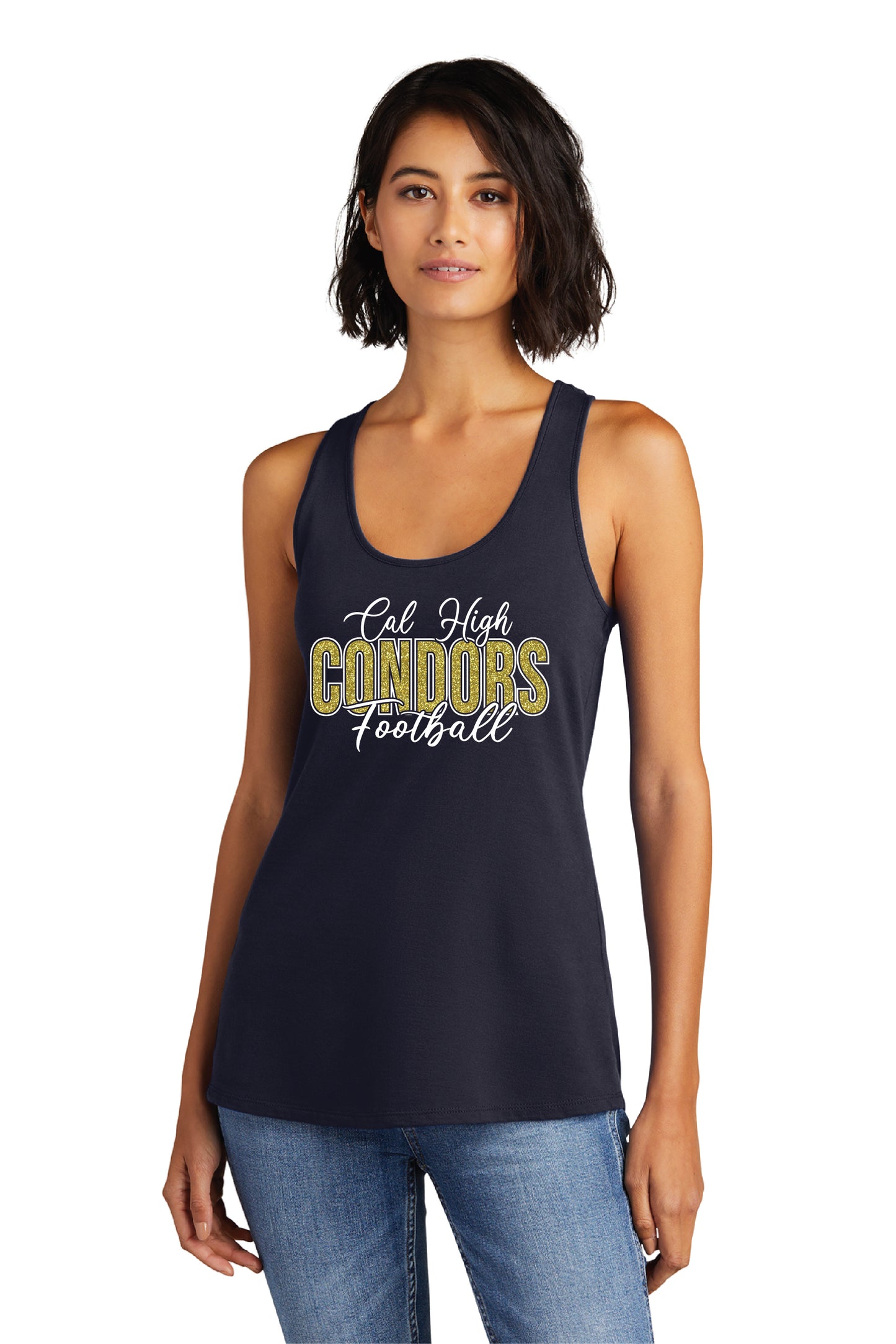 Cal Football D3| Ladies Racerback Tank