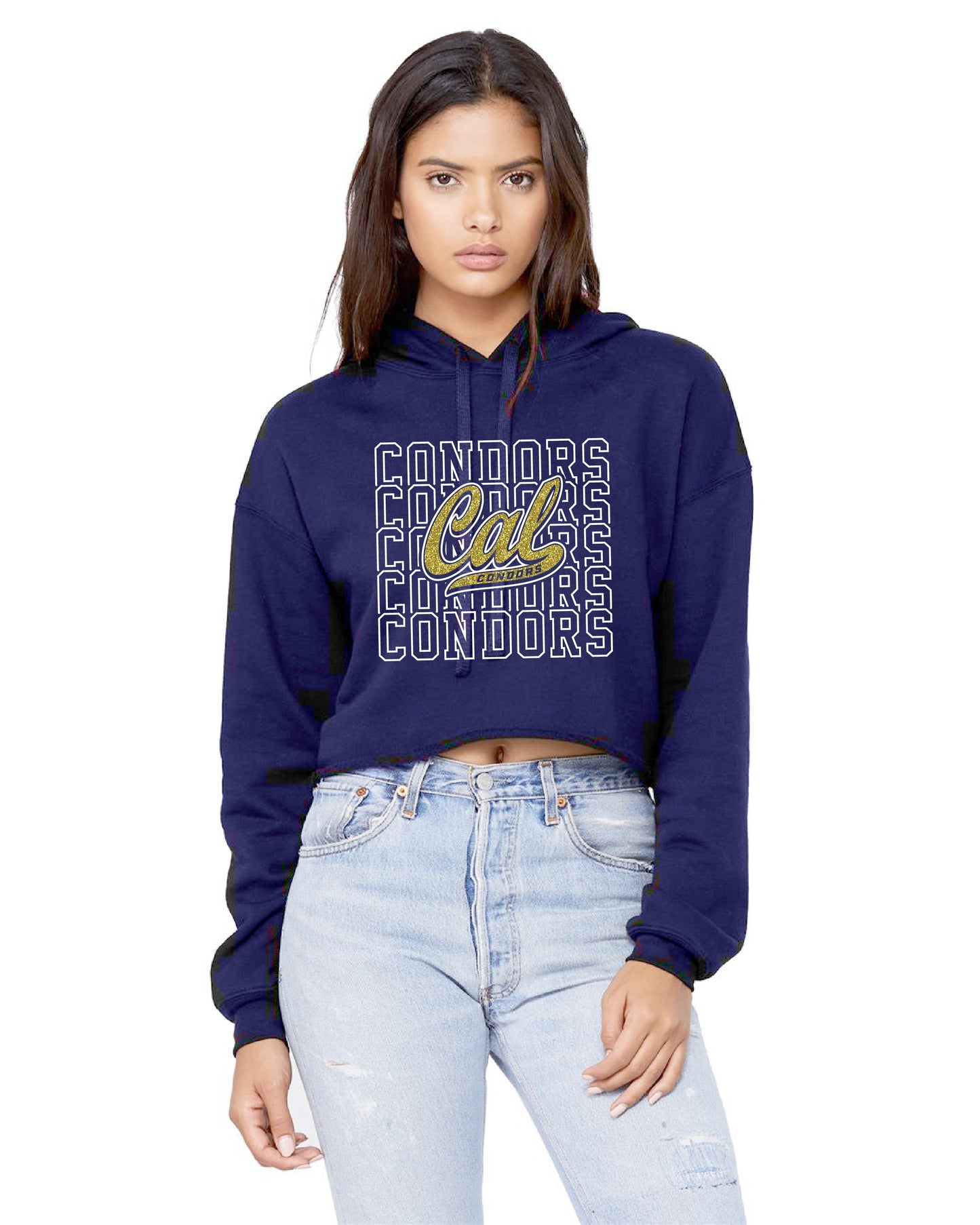 Cal Football Boosters D5 | Ladies Cropped Hoody