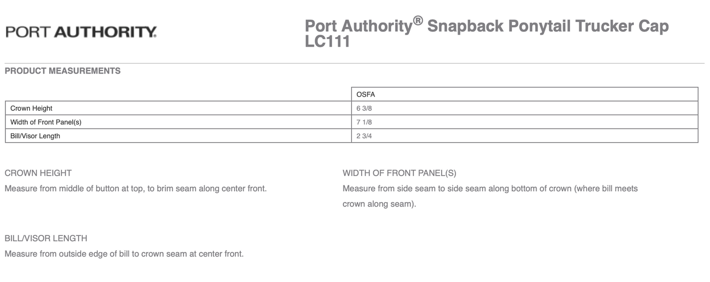 FH Wolfpack | Ladies Ponytail Trucker Cap