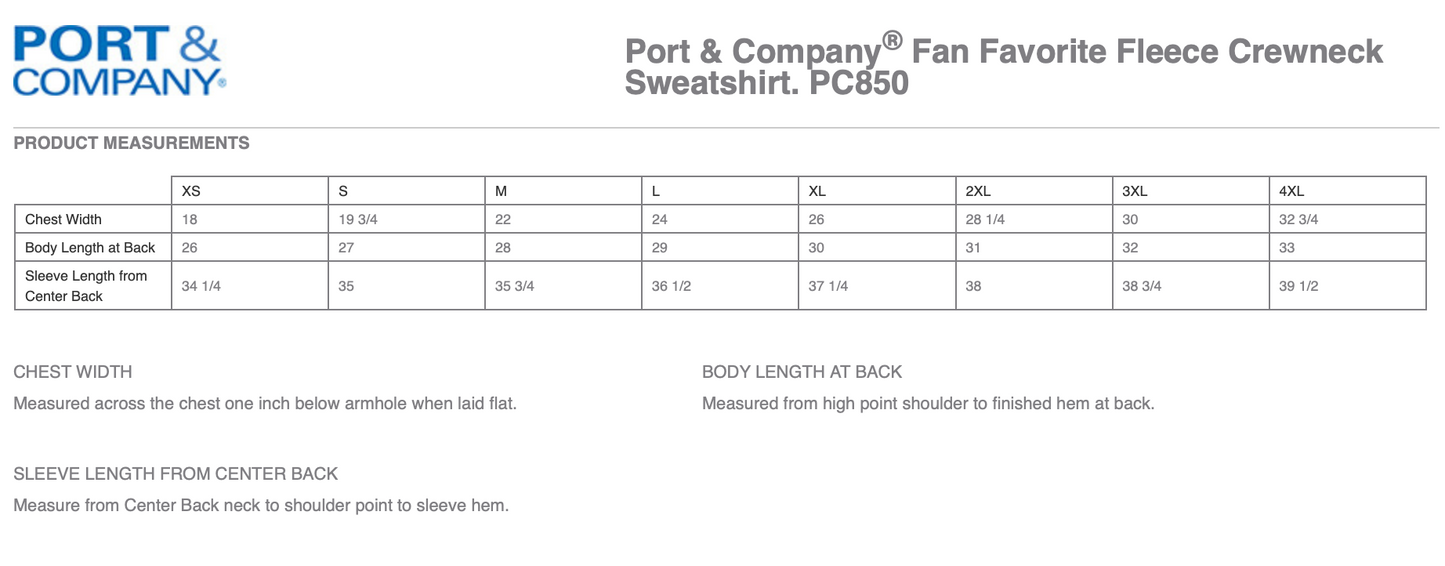 El Portal Staff | Embroidered Unisex Crewneck Fleece