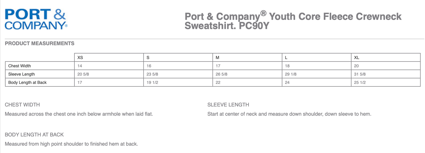 ADBA | Youth Crewneck Fleece