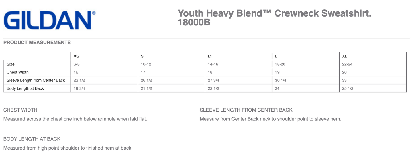 Cougars Cheer | Youth Glitter Crewneck Fleece