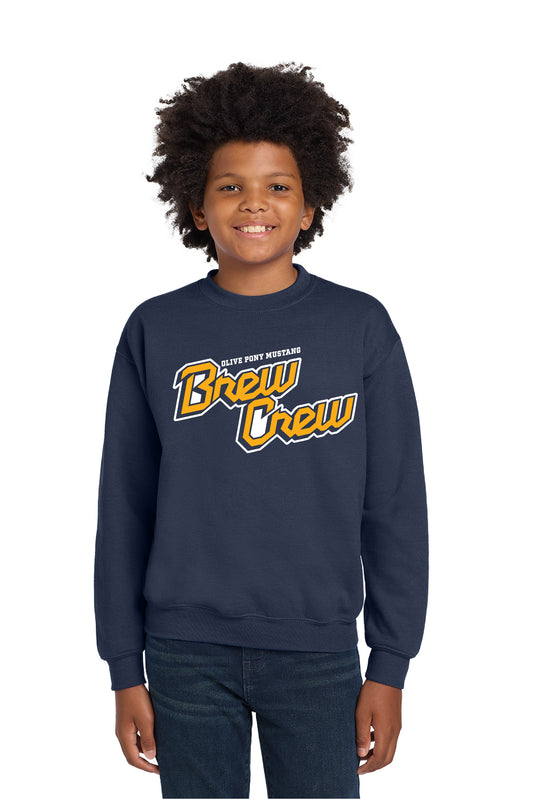 Brew Crew | Youth Crewneck Fleece