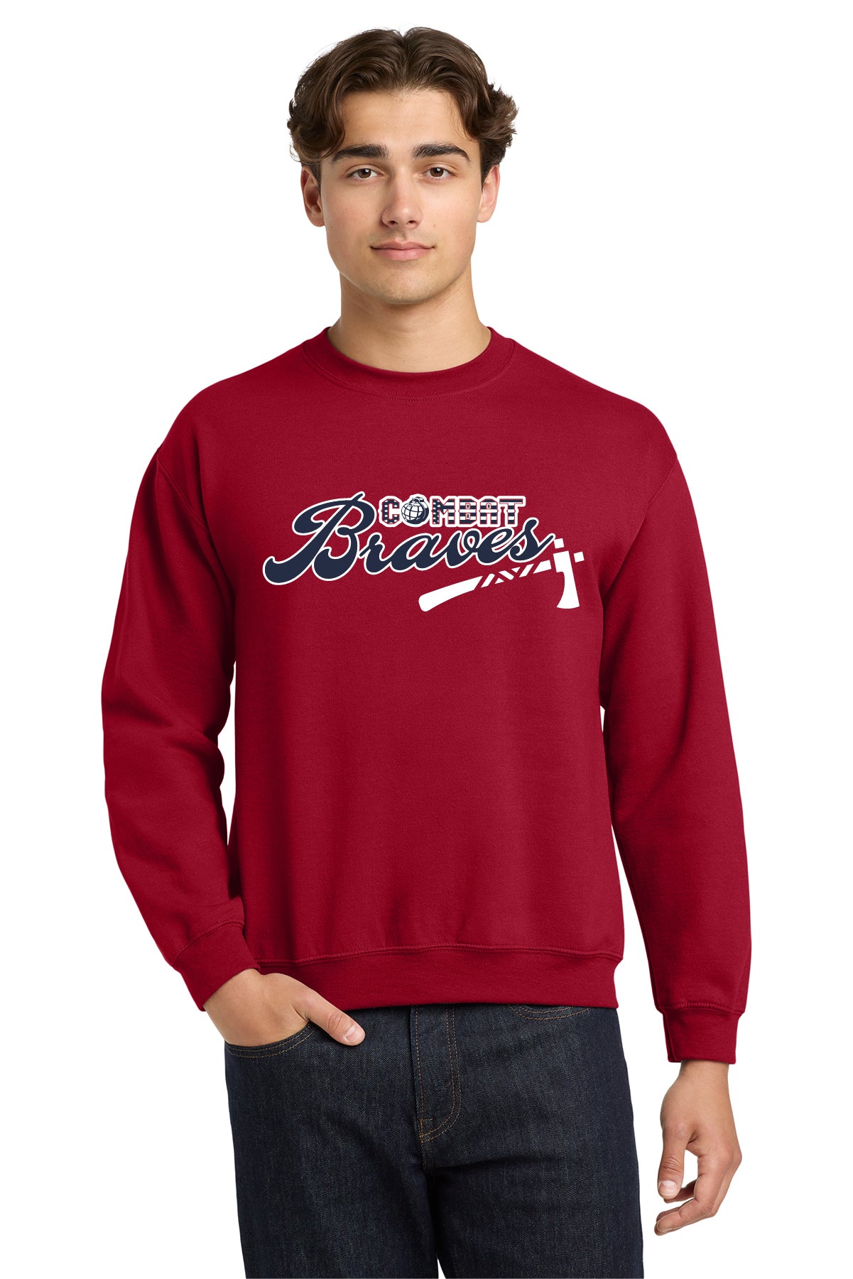 Combat Braves | Unisex Crewneck Fleece