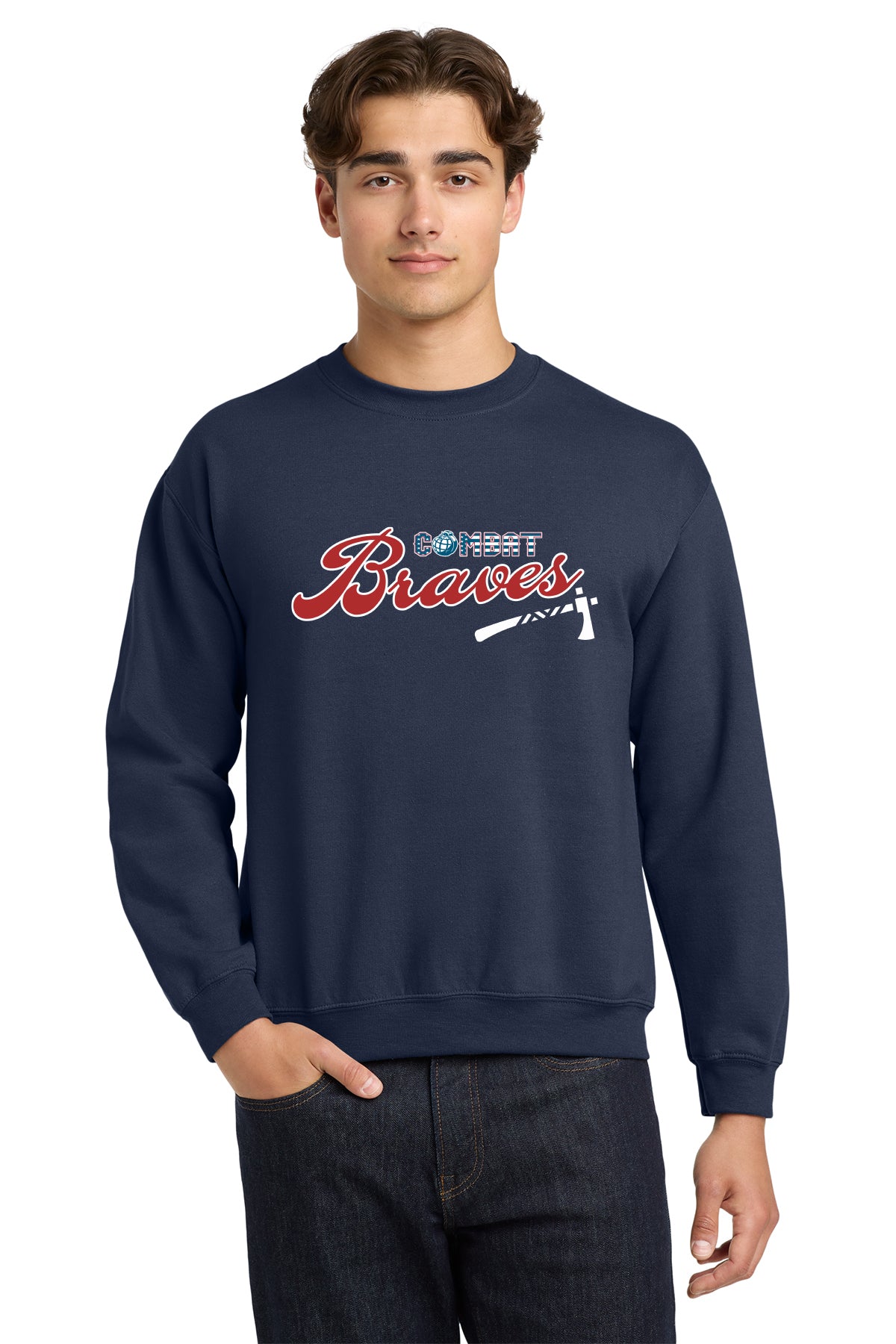 Combat Braves | Unisex Crewneck Fleece