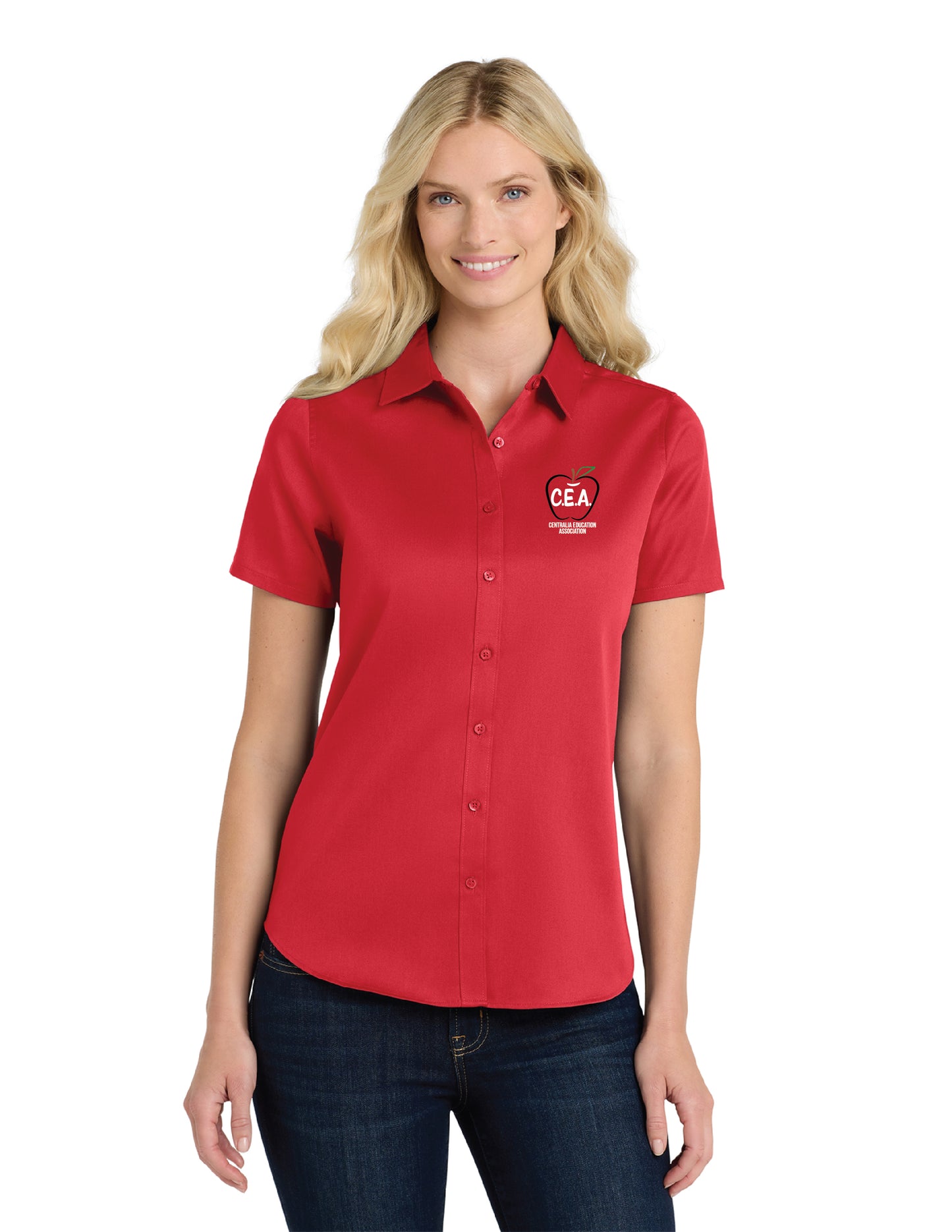 CEA | Women's SuperPro Twill Short Sleeve Button Up