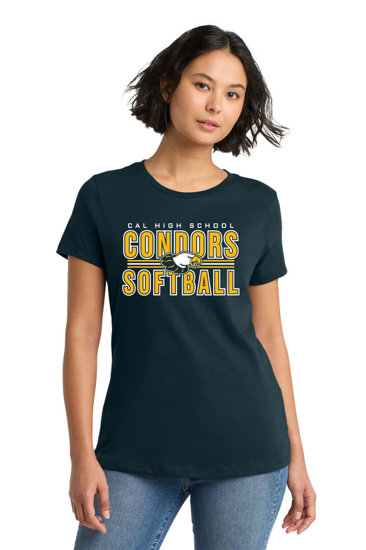 Cal Softball D3 | Ladies Ringspun Tee