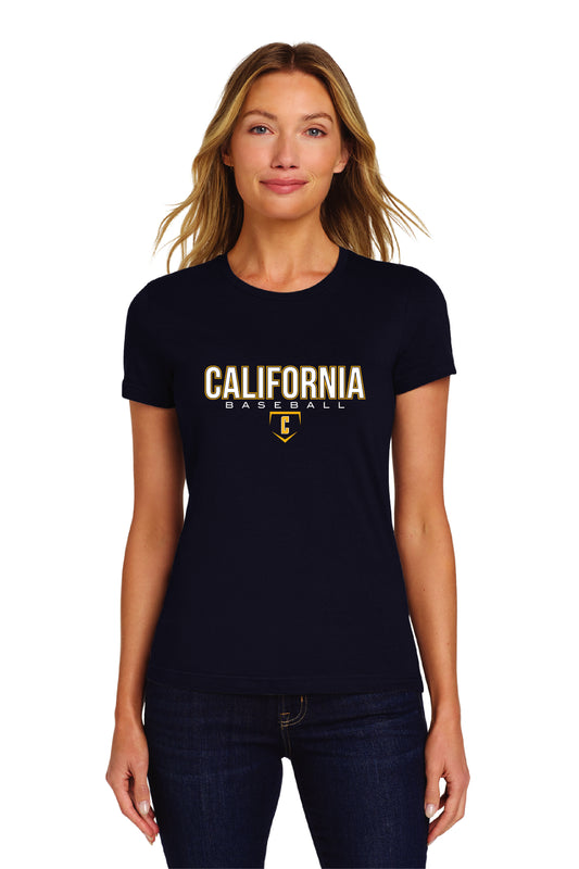 Cal Baseball Design 1 | Ladies Ringspun Tee