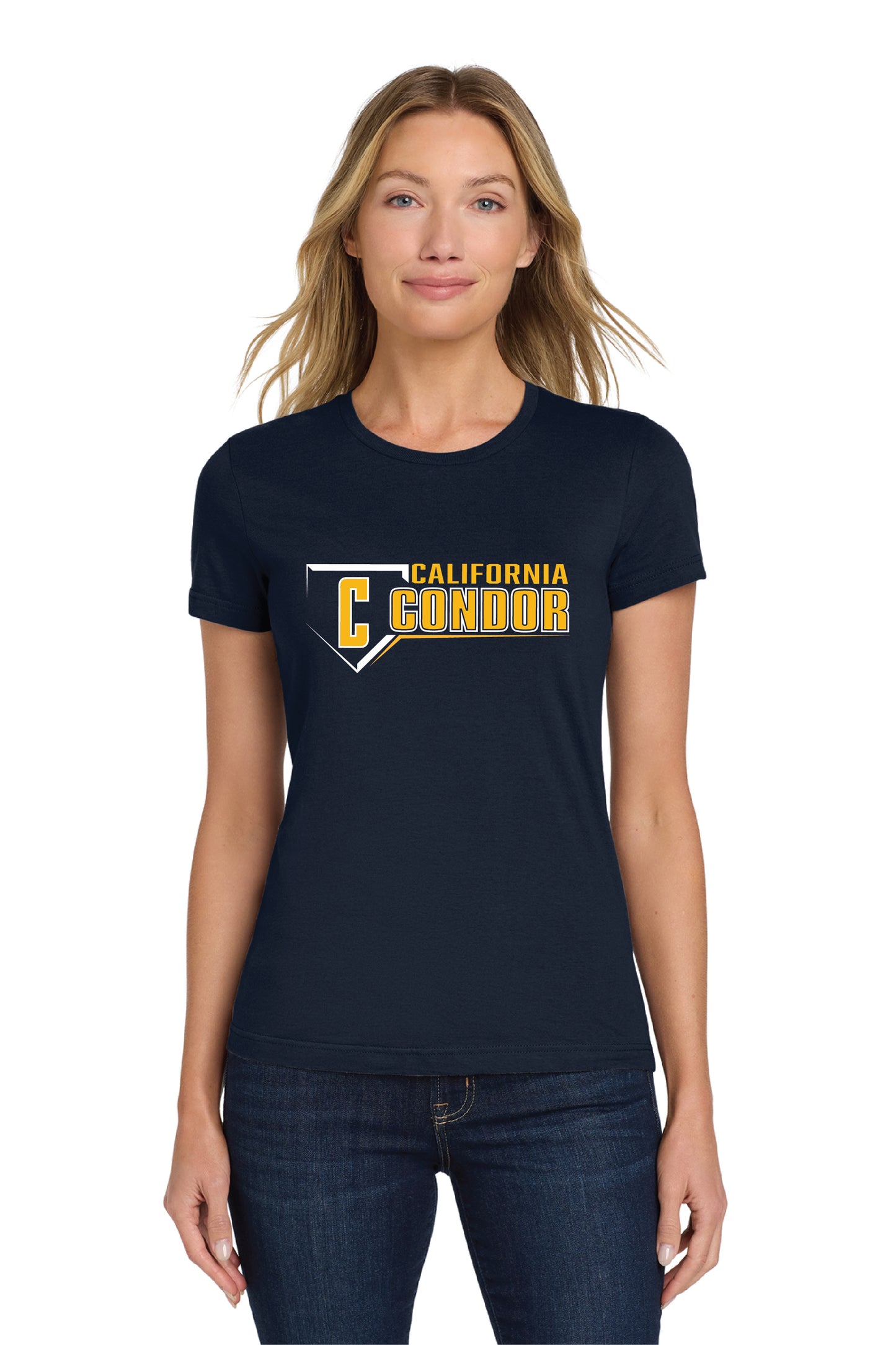 Cal Baseball Design 1 | Ladies Ringspun Tee