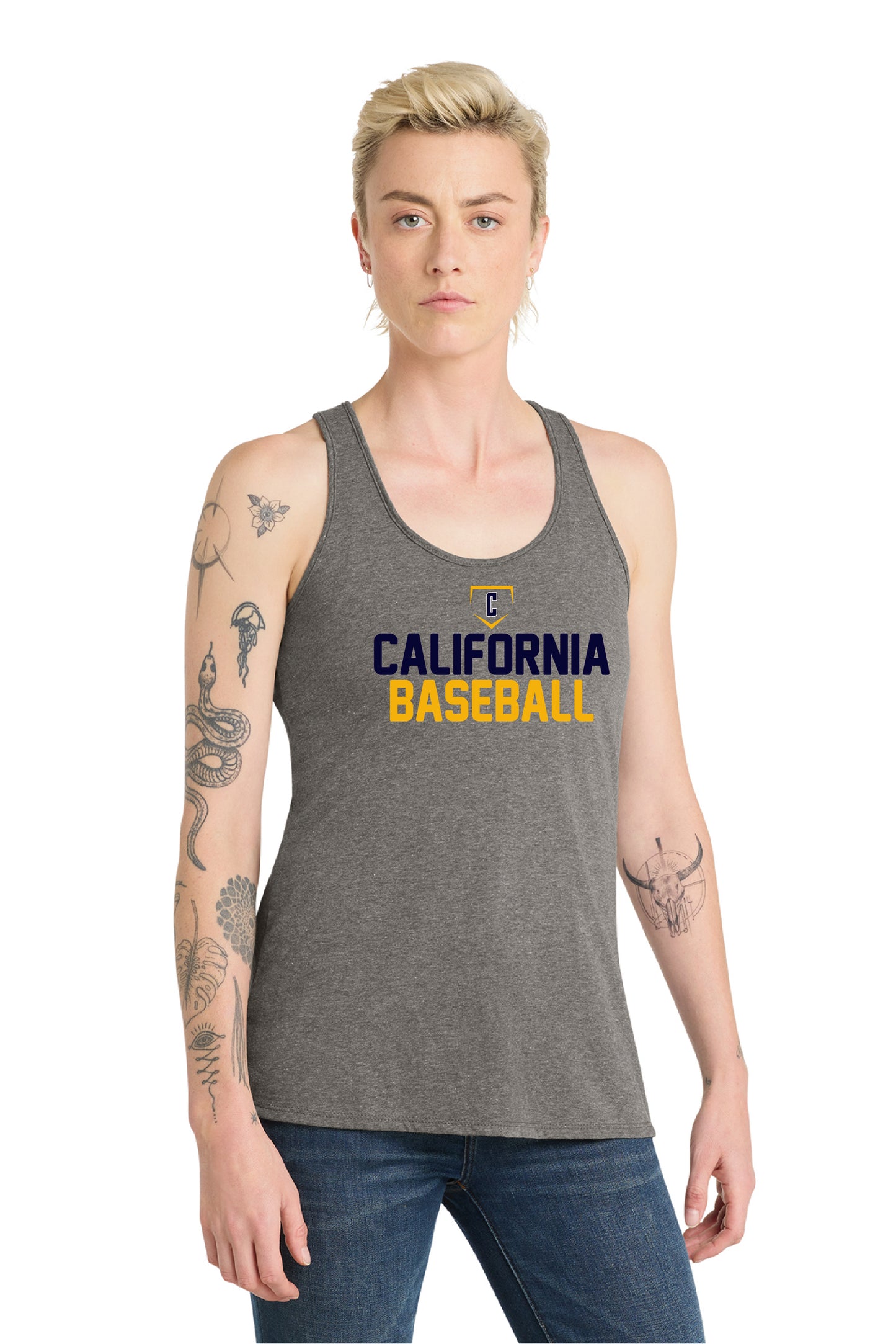 Cal Baseball Design 3 | Ladies Racerback Tank