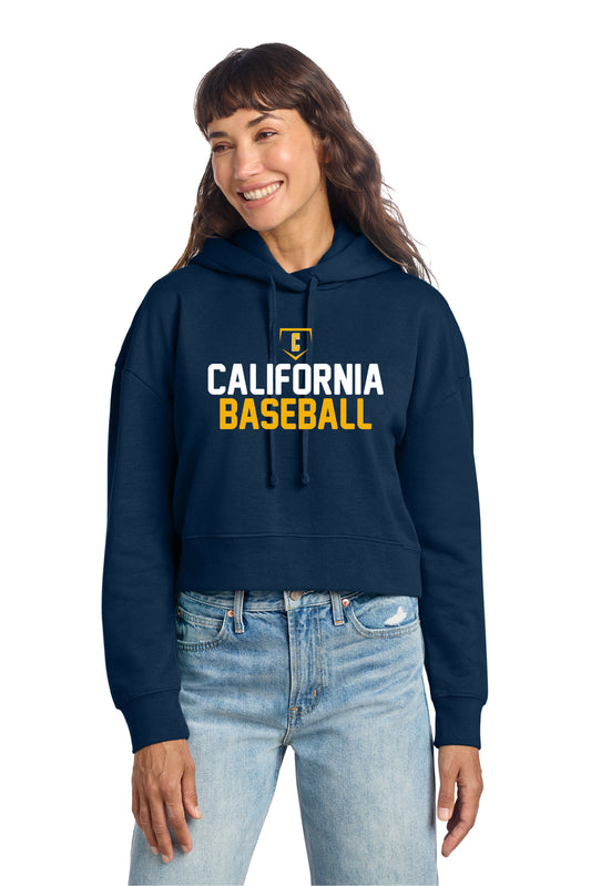 Cal Baseball Design 3 | Ladies Cropped Hoody