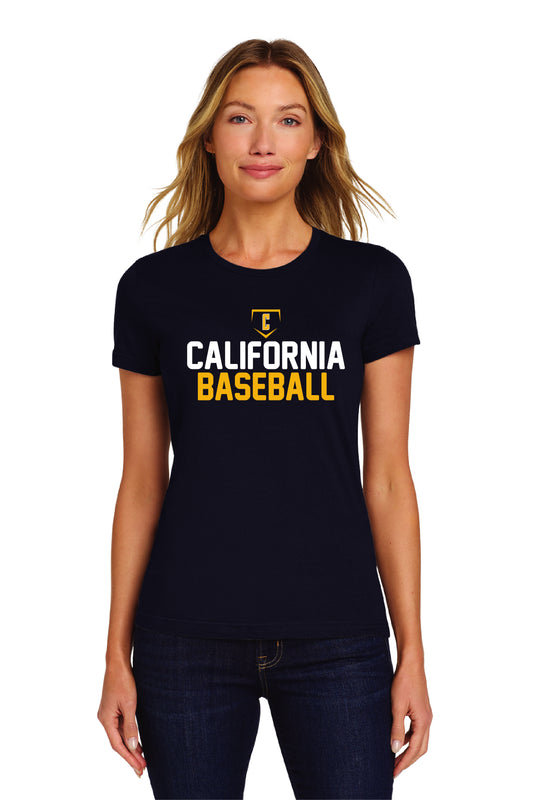Cal Baseball Design 3 | Ladies Ringspun Tee