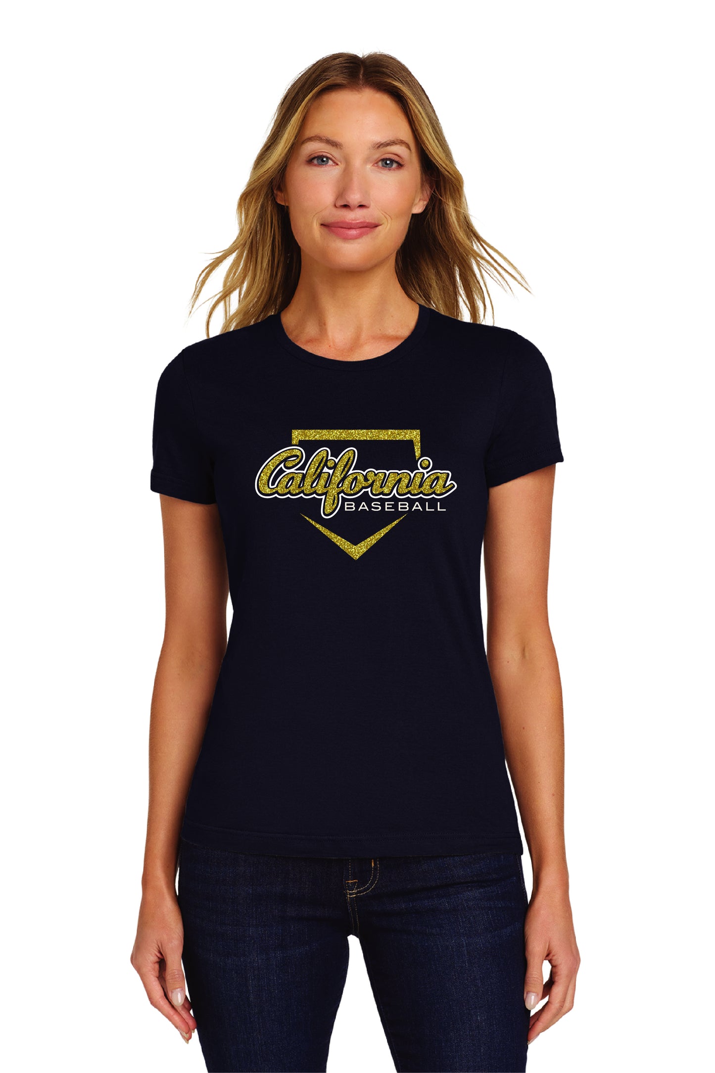 Cal Baseball Design 4 | Ladies Ringspun Tee
