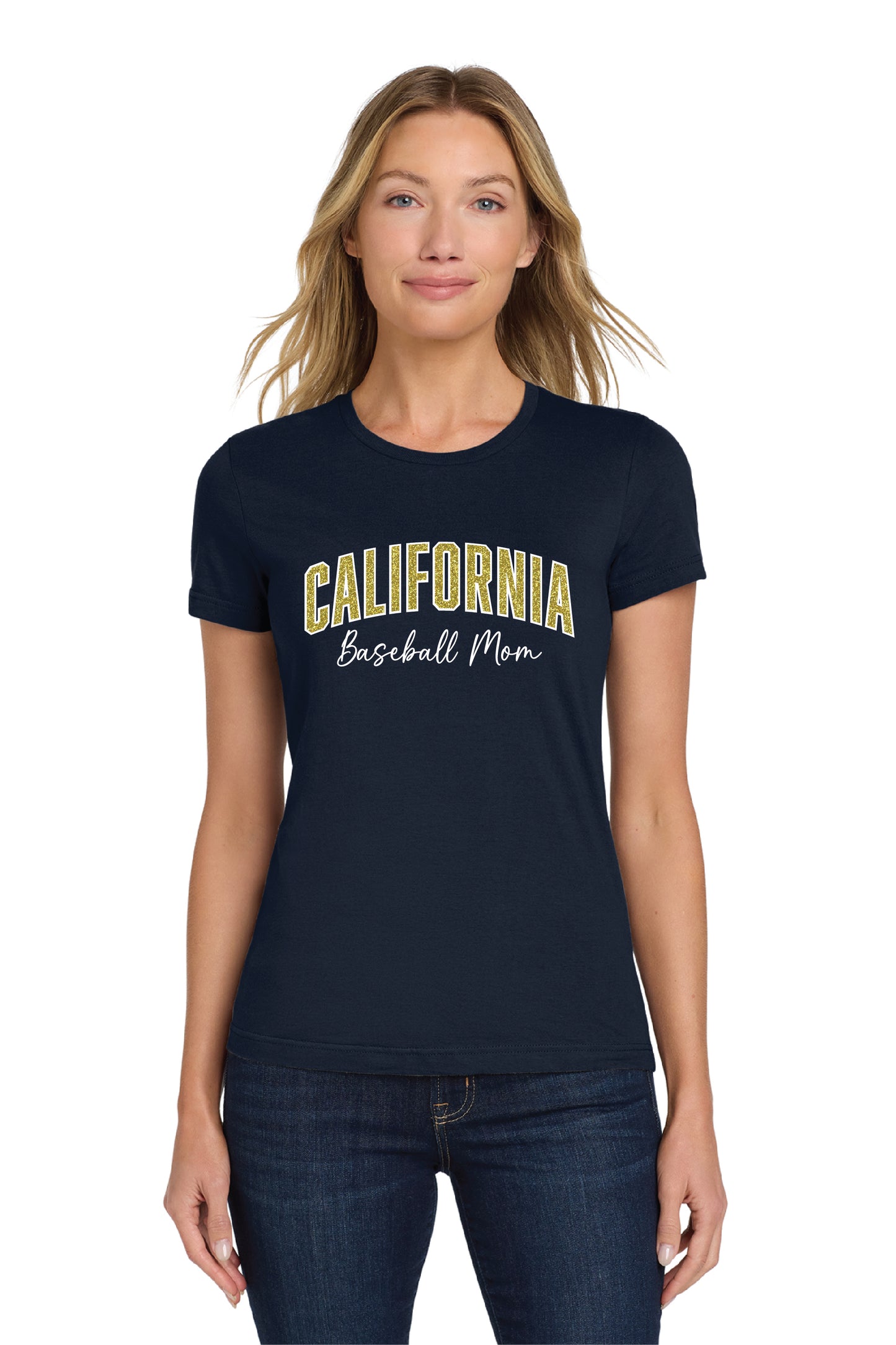 Cal Baseball Design 6 | Customized Ladies Ringspun Tee