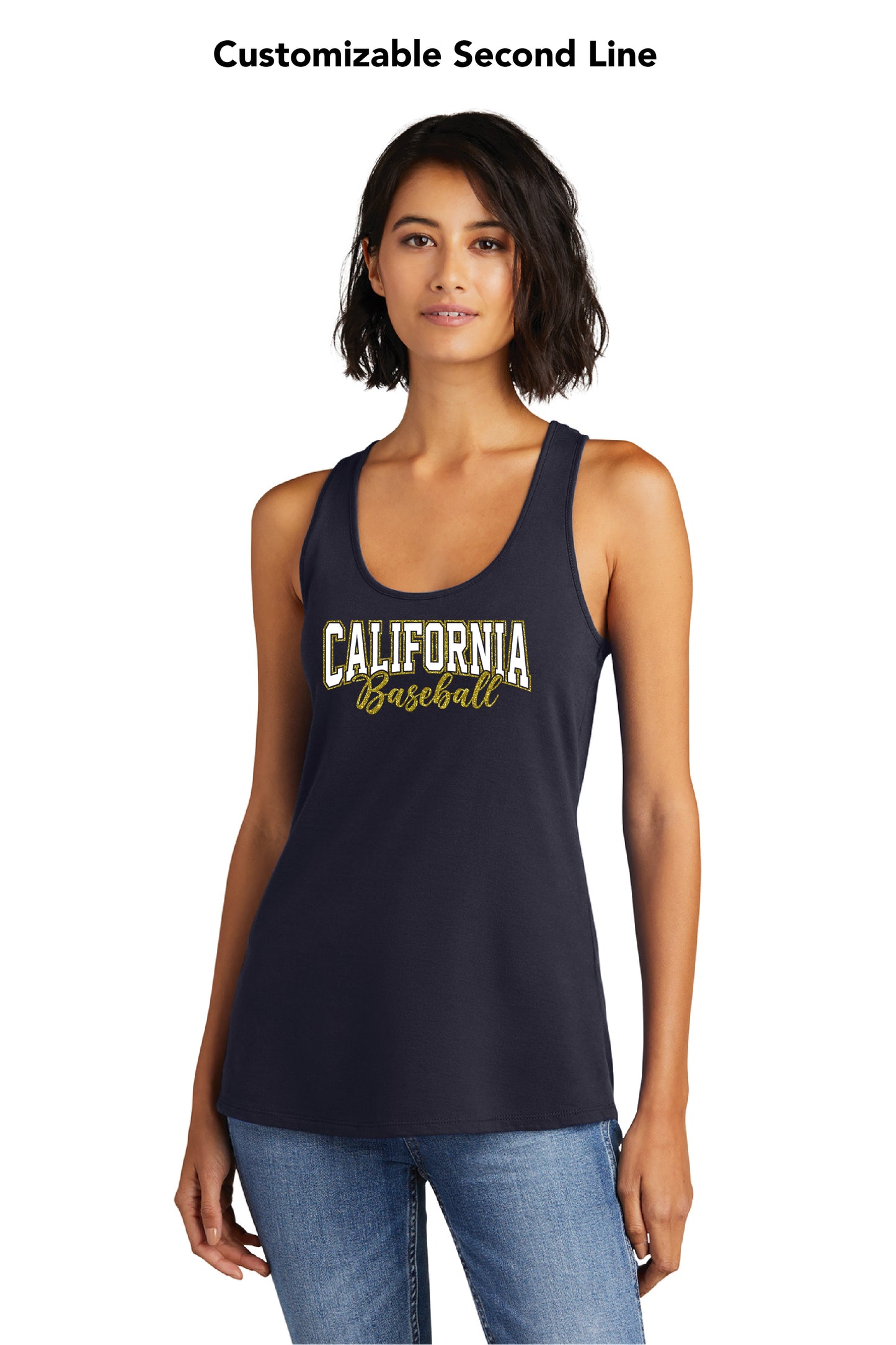 Cal Baseball Design 5 | Ladies Racerback Tank
