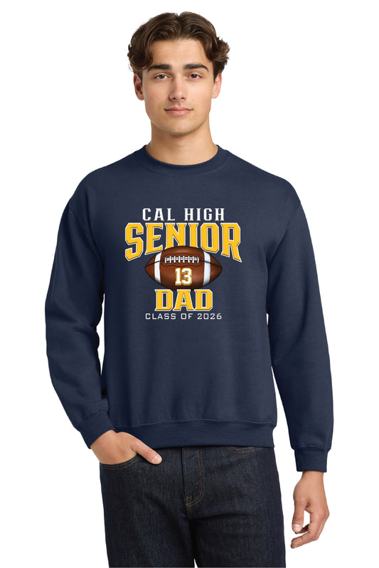 Cal Football Senior Dad | Unisex Crewneck Fleece