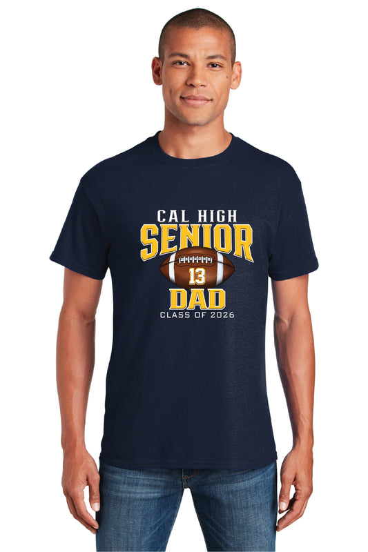 Cal Football Senior Dad | Unisex Ringspun Tshirt