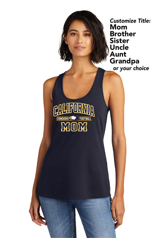 Cal Football Custom Block | Ladies Racerback Tank