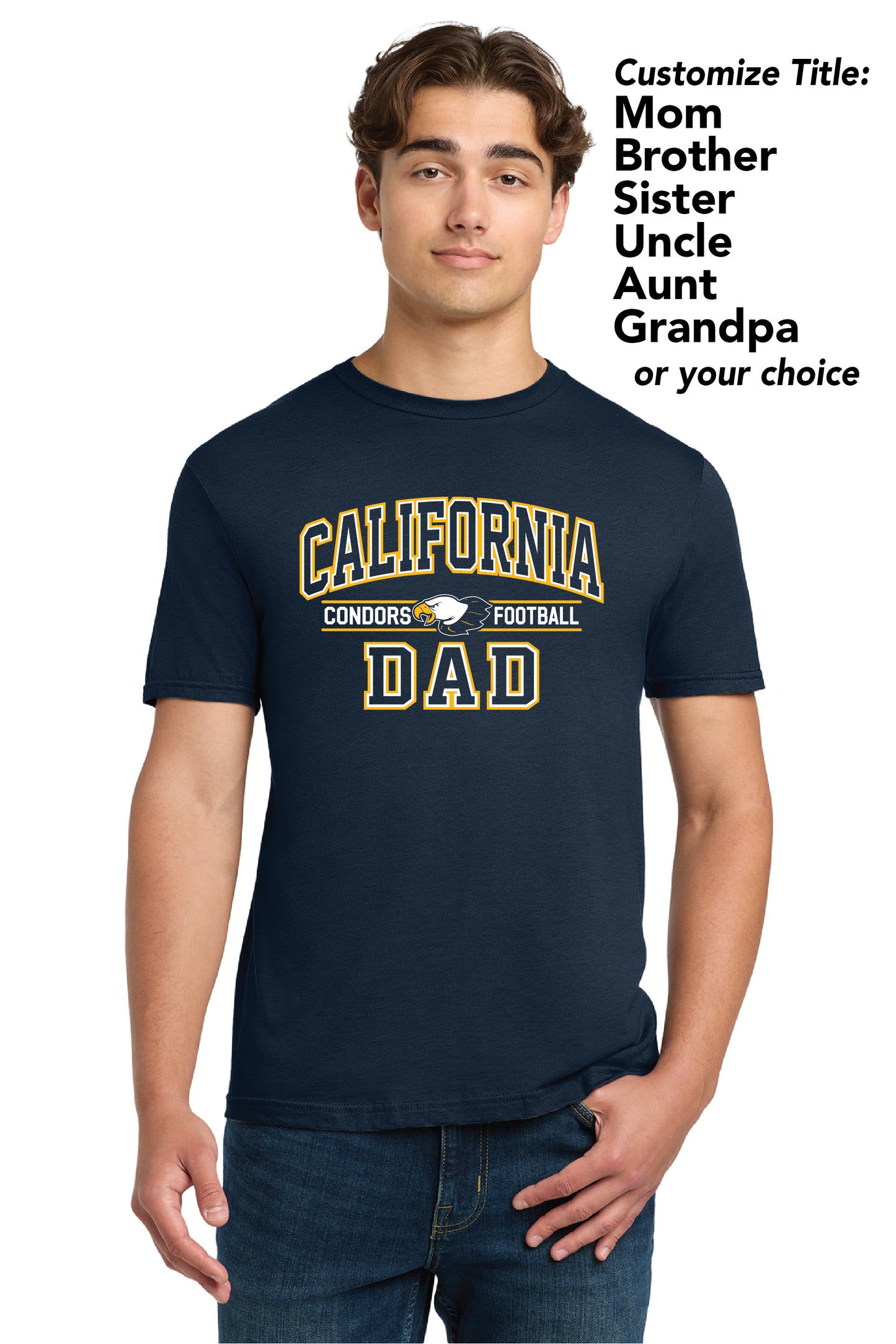 Cal Football Custom Block | Unisex Softstyle Tshirt