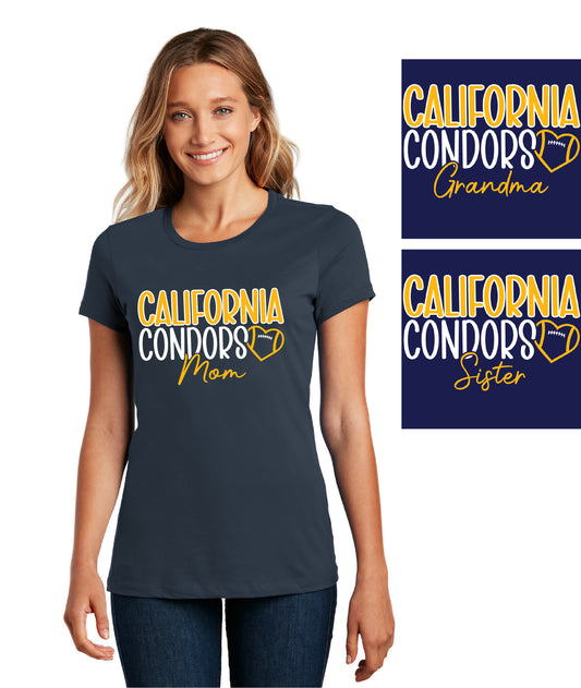 Cal Football Custom D1 | Ladies Ringspun Tee