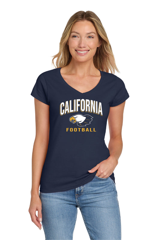 Cal Football D1 | Ladies Ringspun Vneck