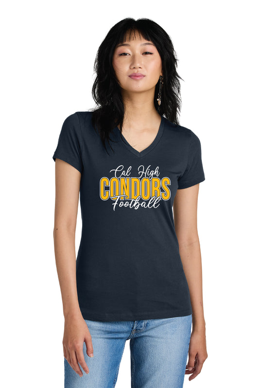 Cal Football D3 | Ladies Ringspun Vneck