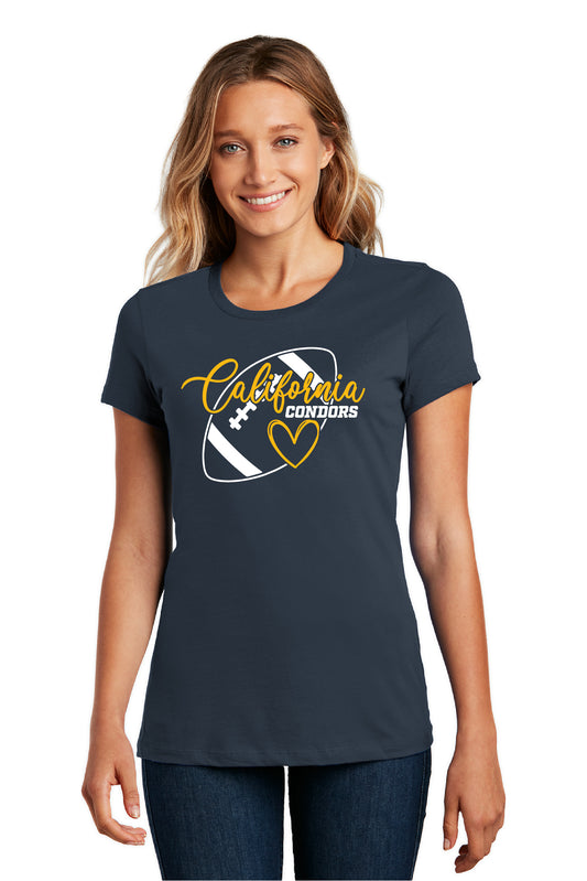 Cal Football Boosters D4 | Ladies Ringspun Tee