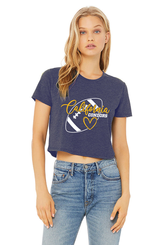 Cal Football Boosters D4 | Ladies Cropped Tee