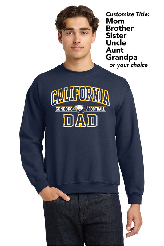 Cal Football Custom Block | Unisex Crewneck Fleece