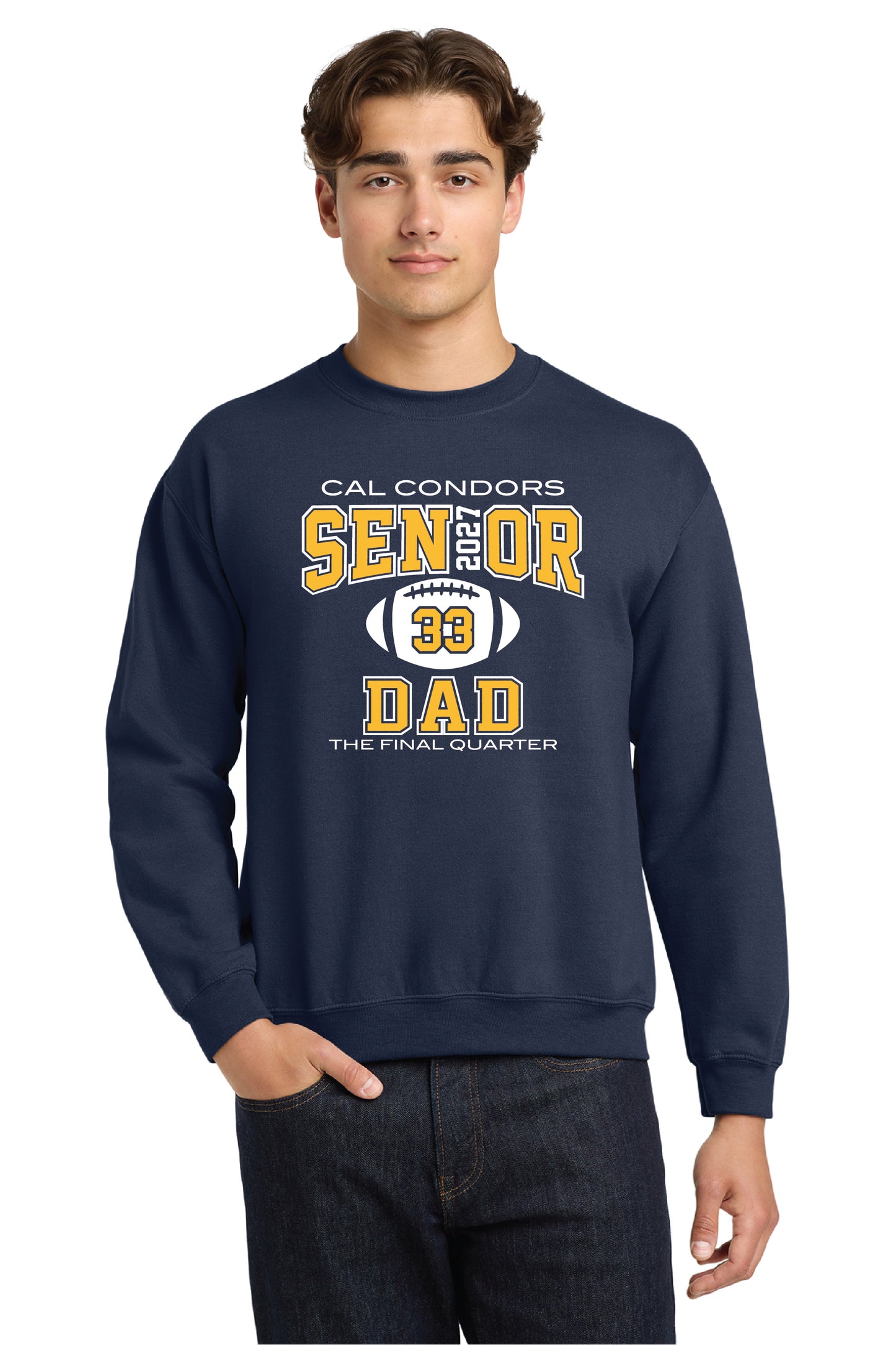Cal Football Senior Dad 2 | Unisex Crewneck Fleece