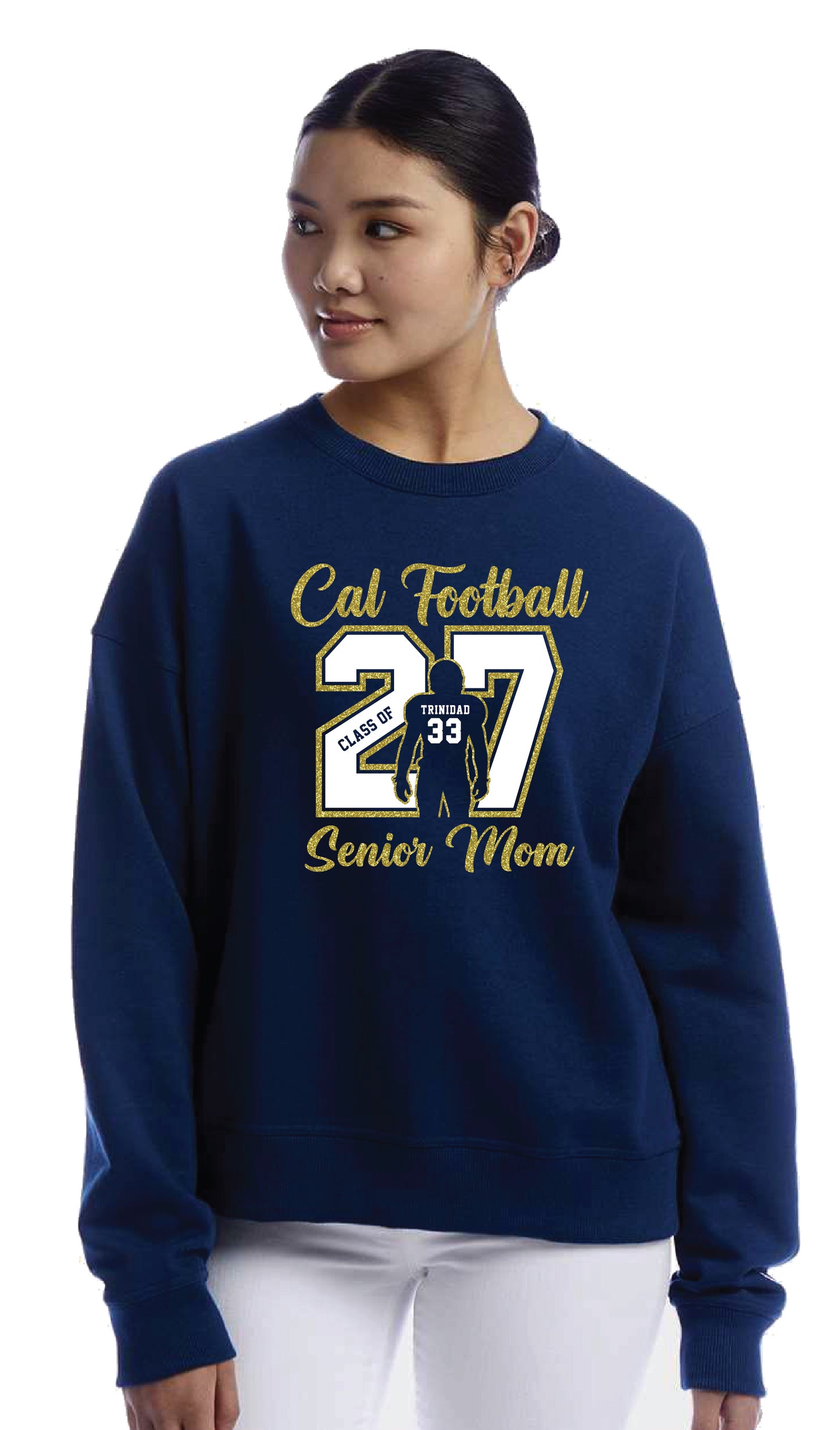 Cal Football Senior Mom 1 | Unisex Crewneck Fleece