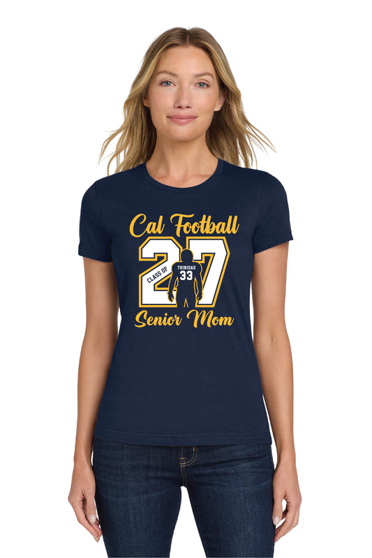 Cal Football Senior Mom 1 | Ladies Tee