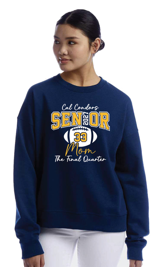 Cal Football Senior Mom 2 | Unisex Crewneck Fleece