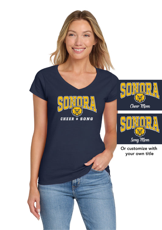 Sonora Cheer & Song D4 | Ladies Ringspun Vneck