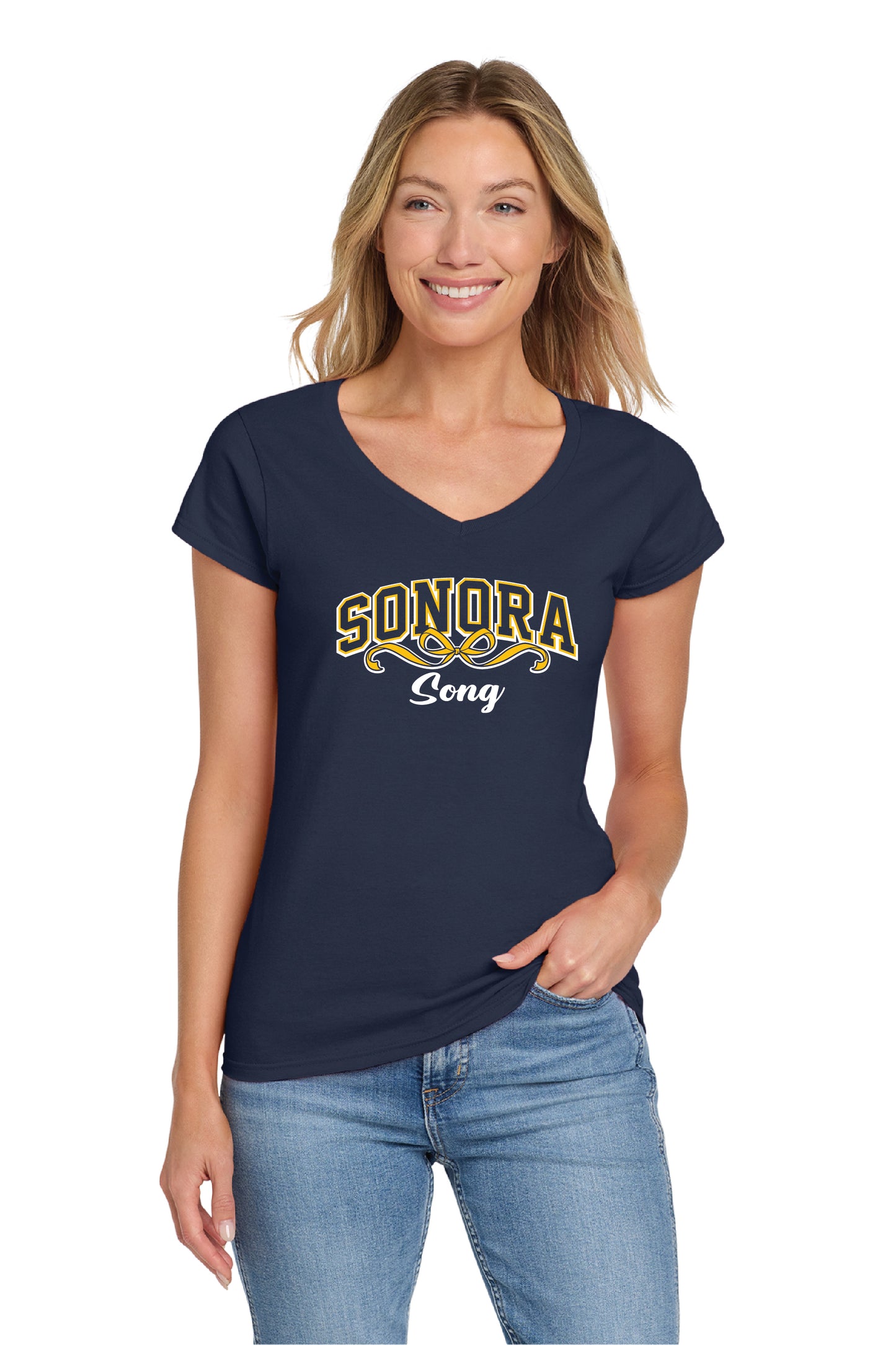Sonora Cheer or Song D5 | Ladies Ringspun Vneck