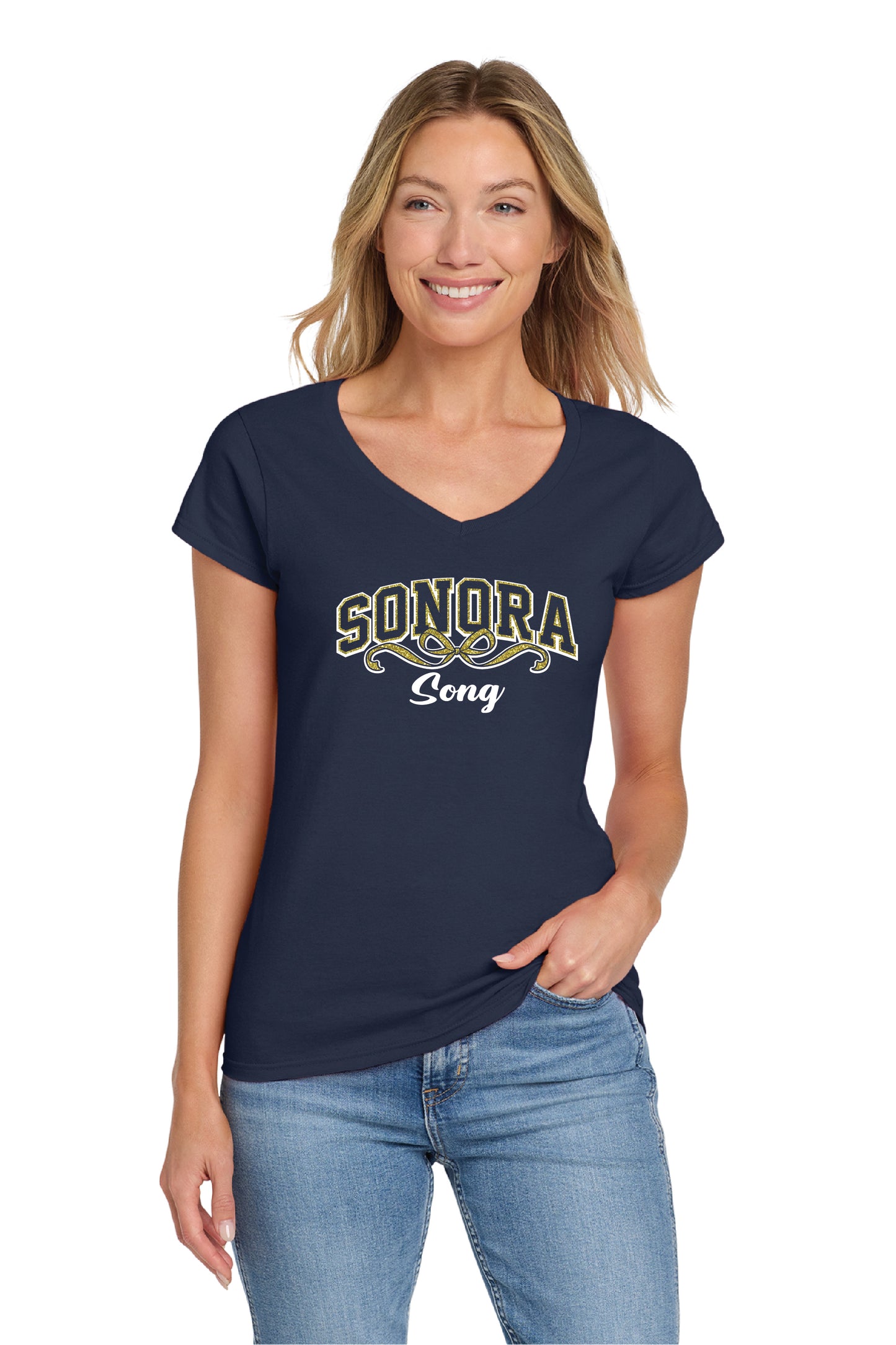 Sonora Cheer or Song D5 | Ladies Ringspun Vneck