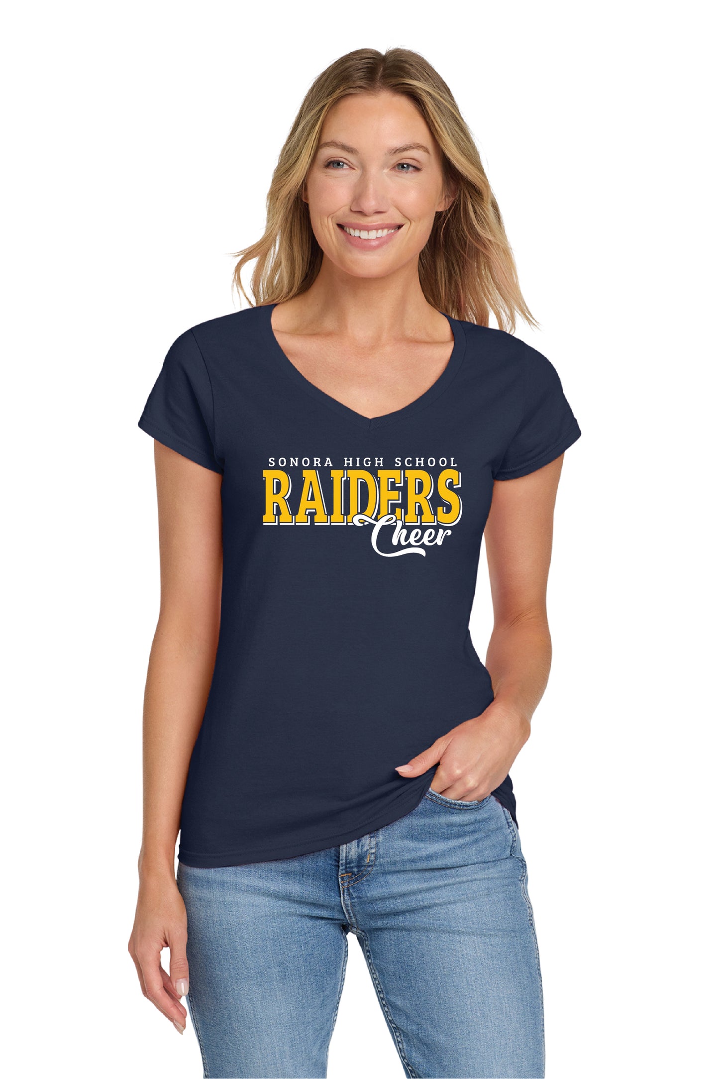 Sonora Cheer or Song D6 | Ladies Ringspun Vneck