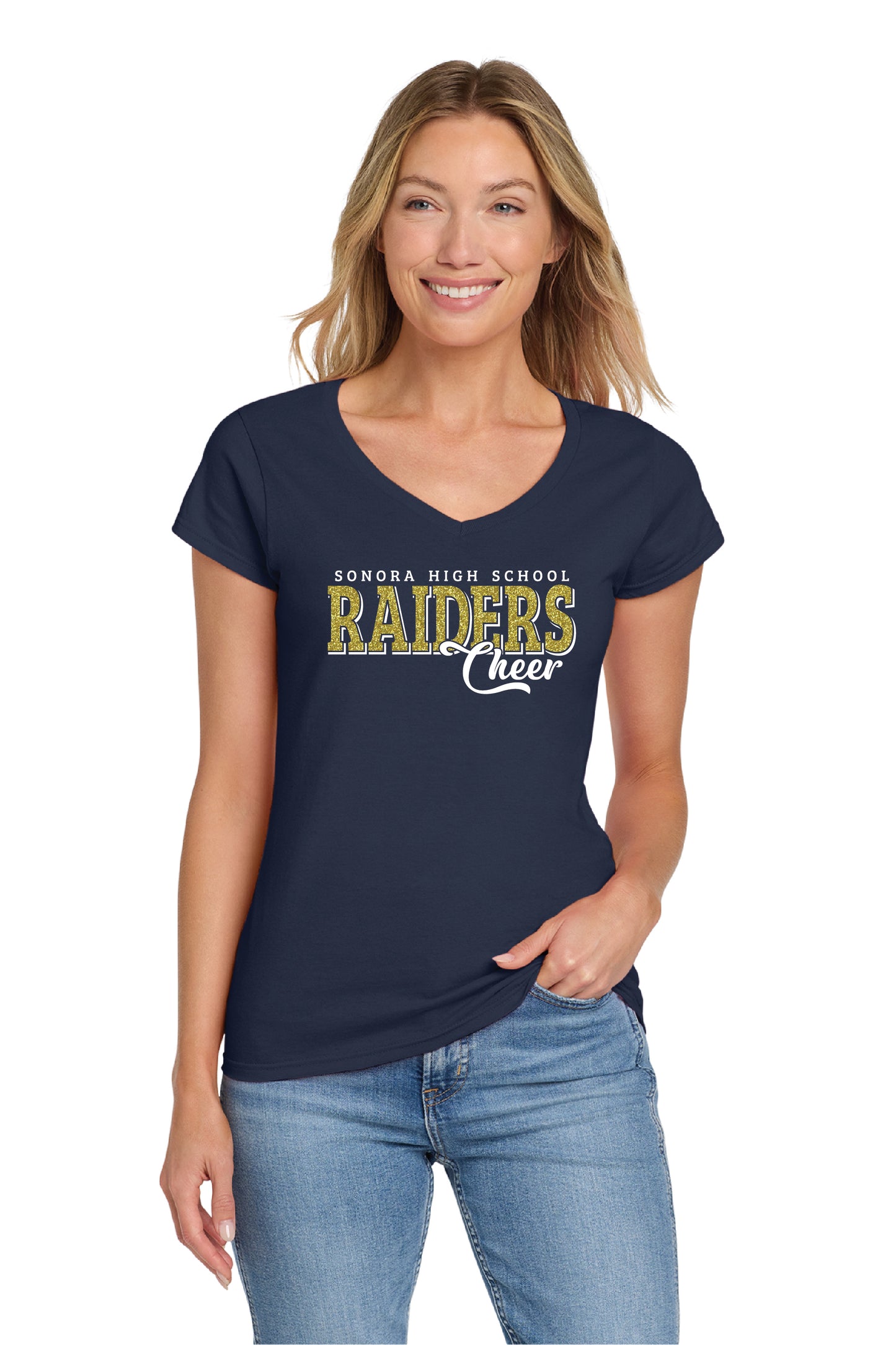 Sonora Cheer or Song D6 | Ladies Ringspun Vneck