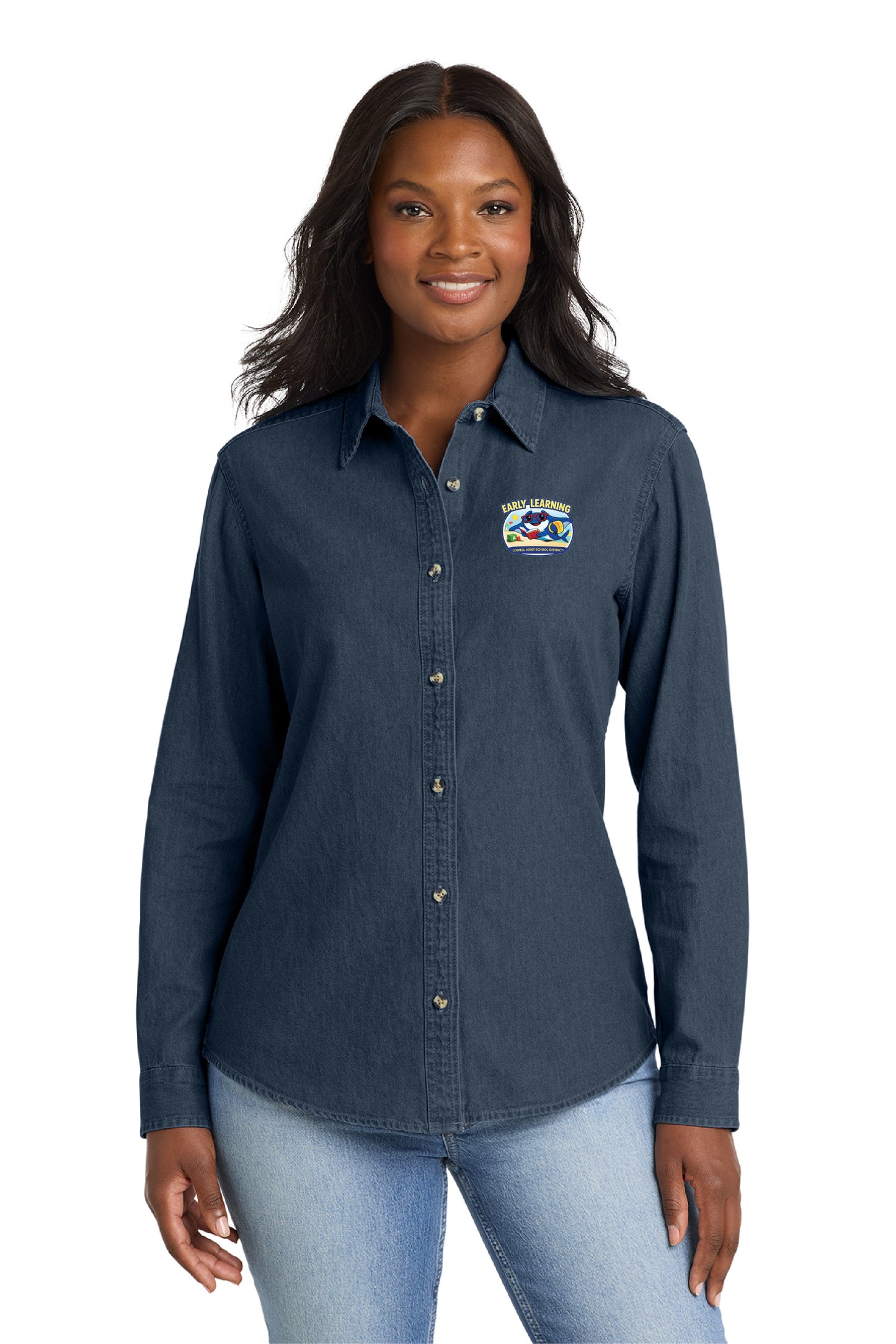 Early Learning | Women's Denim Long Sleeve Shirt