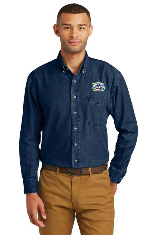 Early Learning | Men's Denim Long Sleeve Shirt