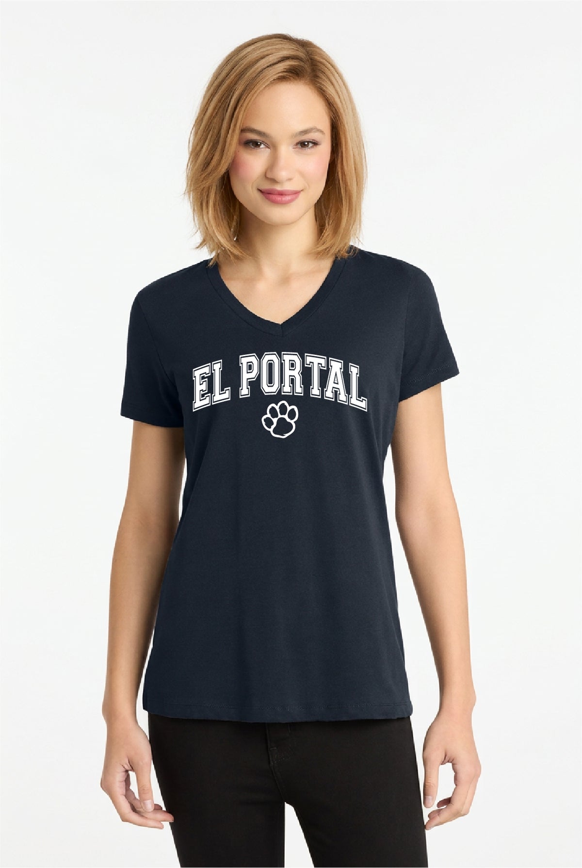 El Portal Staff | Ladies Ringspun Vneck