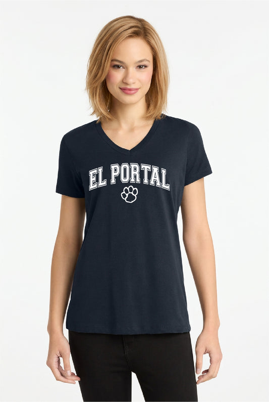 El Portal Staff | Ladies Ringspun Vneck