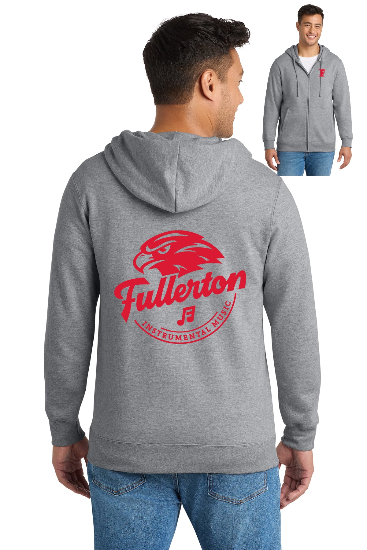 FUHS Music | Unisex Zip Up Hooded Fleece