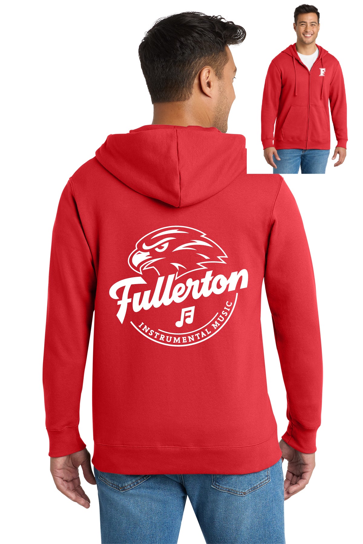 FUHS Music | Unisex Zip Up Hooded Fleece