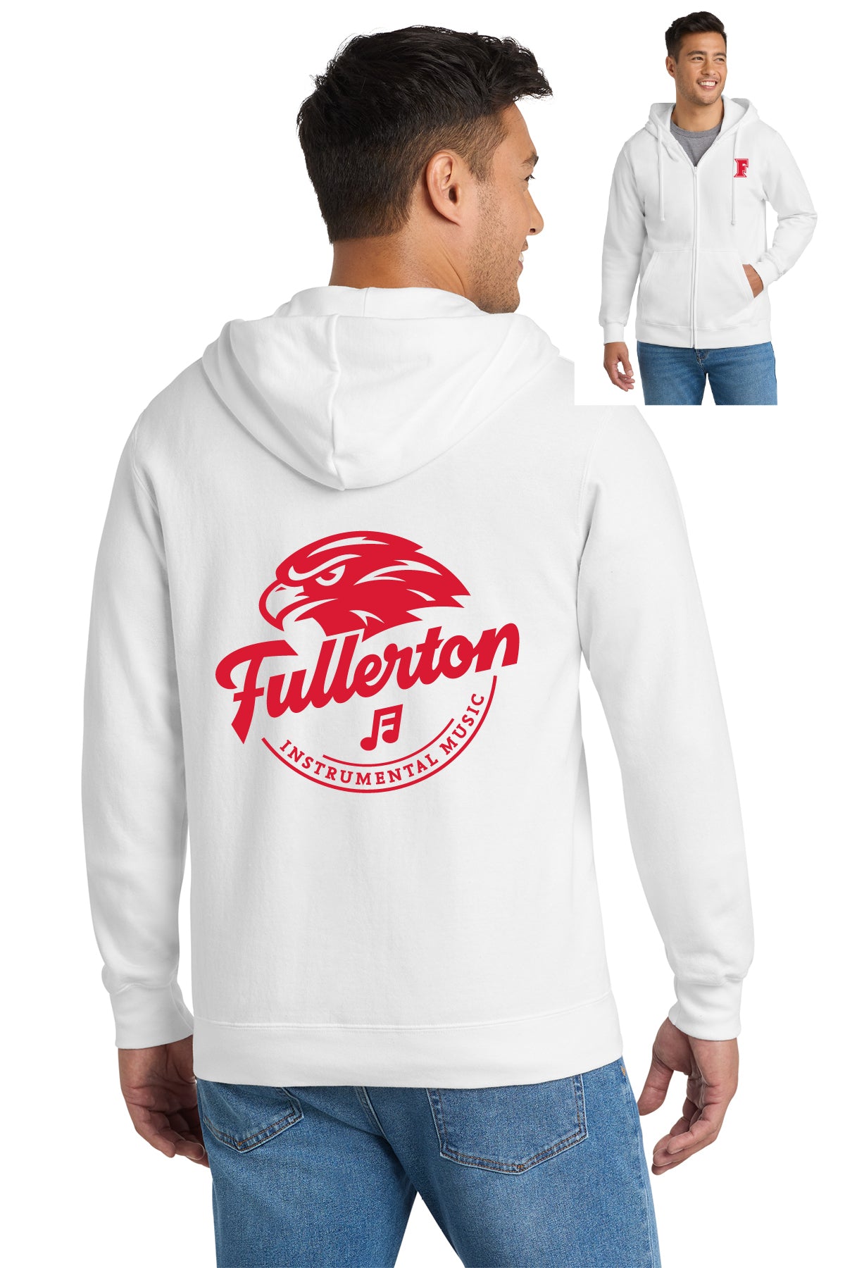 FUHS Music | Unisex Zip Up Hooded Fleece