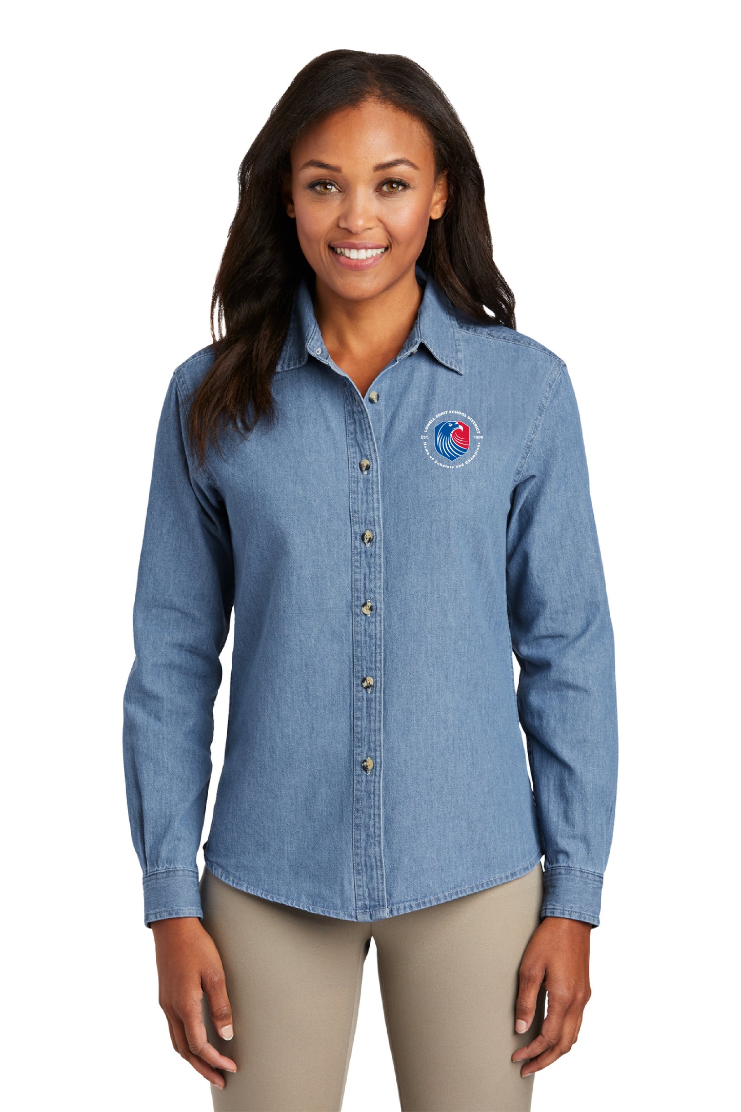 LJSD | Women's Denim Long Sleeve Shirt