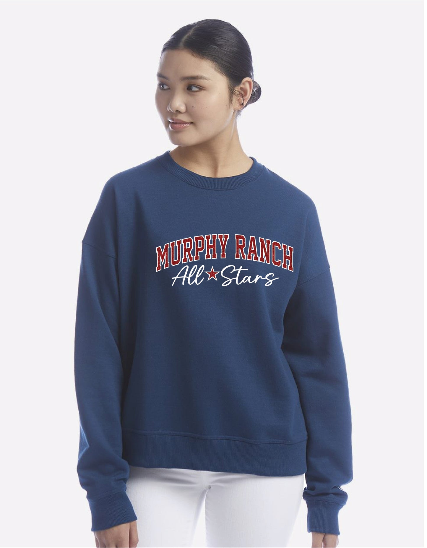 Murphy Ranch LL Embroidery w/Glitter | Unisex Crewneck Fleece